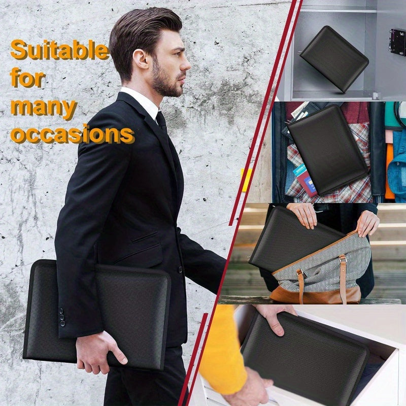 Fireproof File Bag 12 Slot Layer Holder with Handle