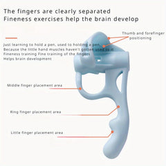 Silicone Five Finger Pen Holder Corrector