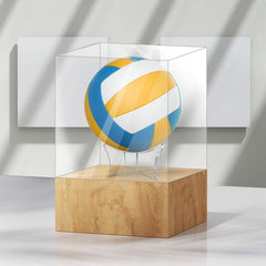 Football Display Stand Acrylic Ball Holder X-shaped Bracket