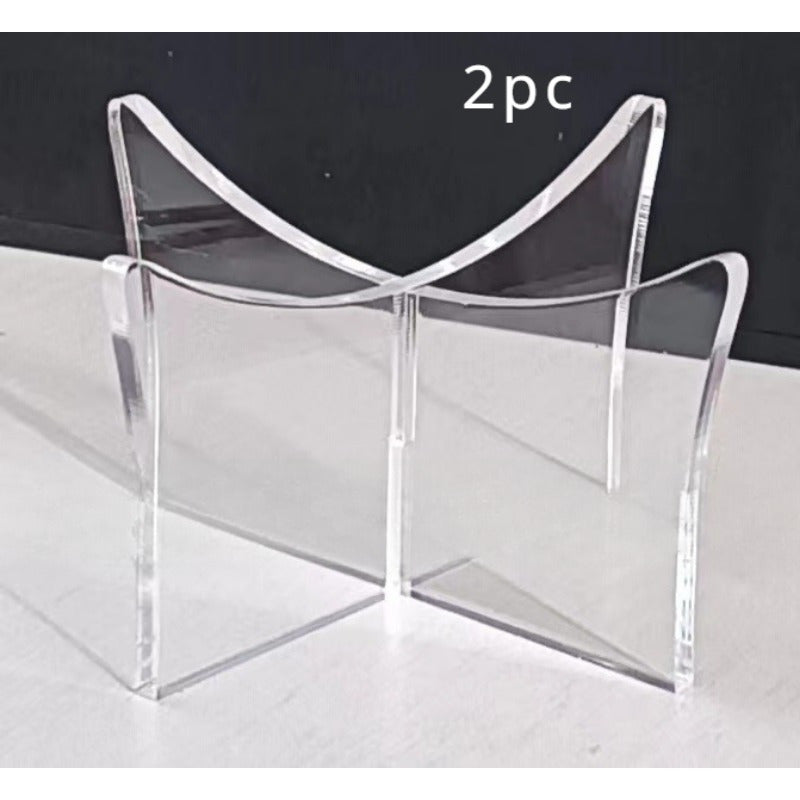 Football Display Stand Acrylic Ball Holder X-shaped Bracket