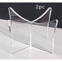 Football Display Stand Acrylic Ball Holder X-shaped Bracket