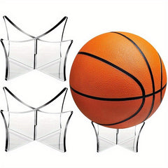 Football Display Stand Acrylic Ball Holder X-shaped Bracket