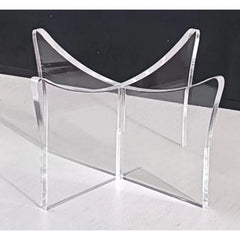 Football Display Stand Acrylic Ball Holder X-shaped Bracket