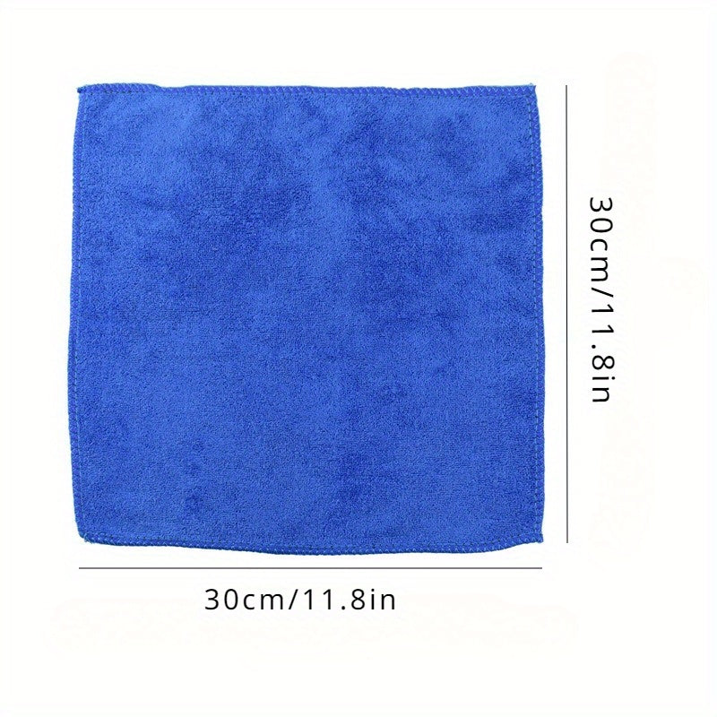 3pcs Microfiber Car Cleaning Towels Soft Drying Cloth Hemming Water Suction Rags