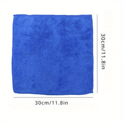3pcs Microfiber Car Cleaning Towels Soft Drying Cloth Hemming Water Suction Rags