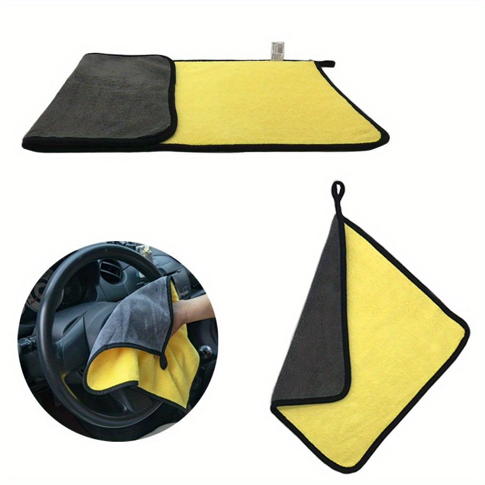 5 Pcs Car Cleaning Towels, Non-Shedding & Non-Marking, Absorbent Cloth