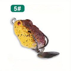 2 3g Bionic Frog Bait Blade Double Hook Artificial Fishing Lure