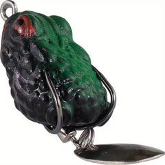 2 3g Bionic Frog Bait Blade Double Hook Artificial Fishing Lure