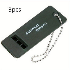 3pcs Tri Band Outdoor Survival Whistle - Camping & Emergency Whistle