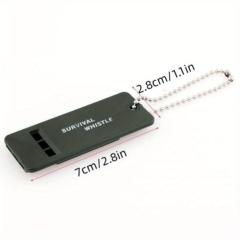 3pcs Tri Band Outdoor Survival Whistle - Camping & Emergency Whistle