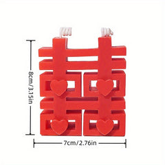 1pc Double Happiness Scented Candles for Wedding Home Decor