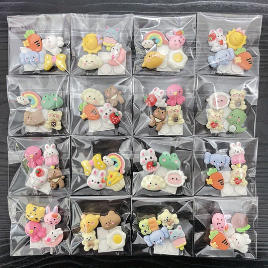 3D Soft Rubber Stickers DIY Cartoon Stickers Water Bottle Phone Case Decor