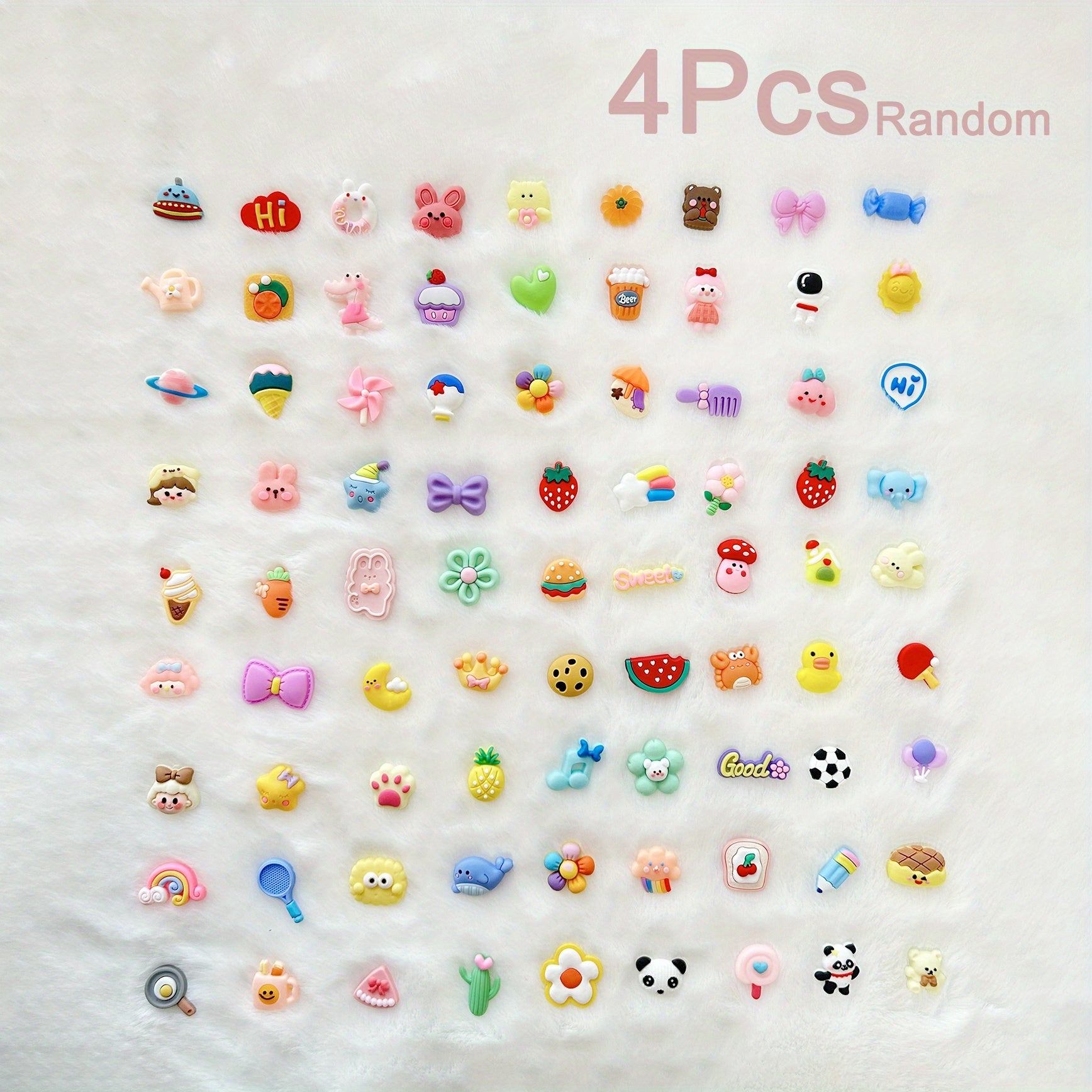 3D Soft Rubber Stickers DIY Cartoon Stickers Water Bottle Phone Case Decor