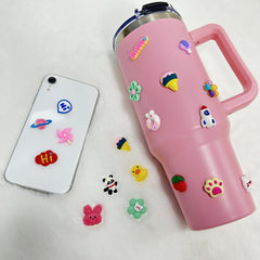 3D Soft Rubber Stickers DIY Cartoon Stickers Water Bottle Phone Case Decor
