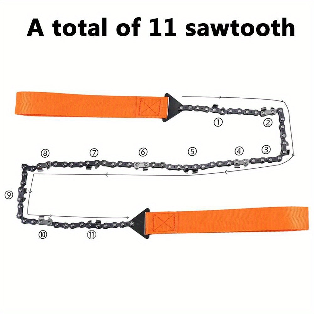 Sawteeth Survival Chain Saw for Camping and Emergency Use