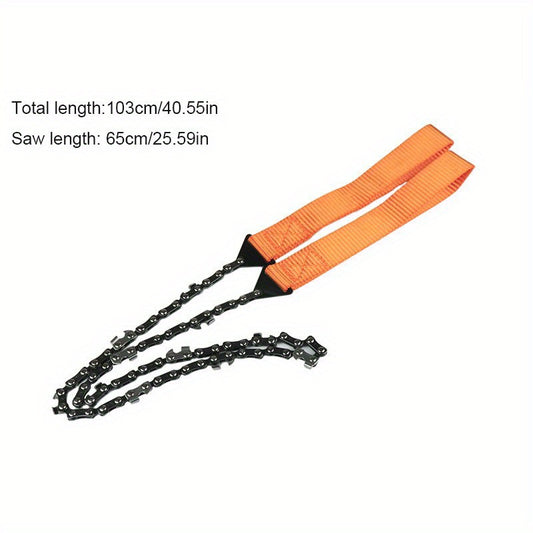 Sawteeth Survival Chain Saw for Camping and Emergency Use