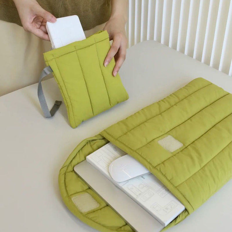 Space Cloth Double sided Embroidered Polyester Computer Case