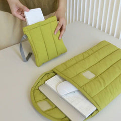 Space Cloth Double sided Embroidered Polyester Computer Case