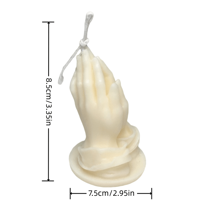 Prayer Shaped Scented Candle Table Photo Prop for Family Room Decoration