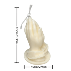 Prayer Shaped Scented Candle Table Photo Prop for Family Room Decoration