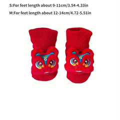 Winter Baby Warm Socks Thick Red Year Festive Socks