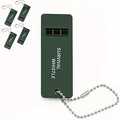 5pcs Tri Band Survival Whistle Portable Lifesaving Whistle for Outdoor Camping