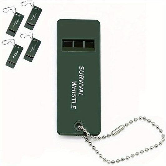 5pcs Tri Band Survival Whistle Portable Lifesaving Whistle for Outdoor Camping