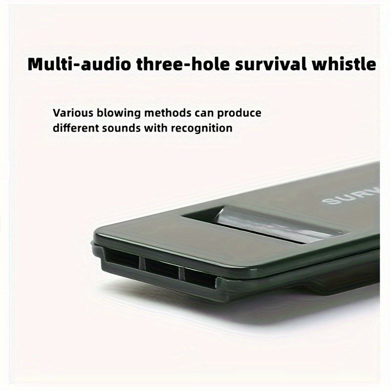 5pcs Tri Band Survival Whistle Portable Lifesaving Whistle for Outdoor Camping