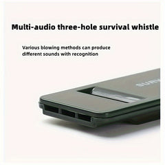 5pcs Tri Band Survival Whistle Portable Lifesaving Whistle for Outdoor Camping