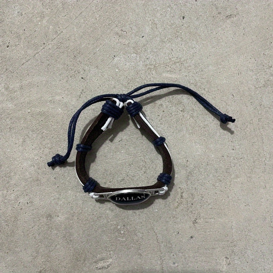 Football Team PU Leather Woven Bracelet