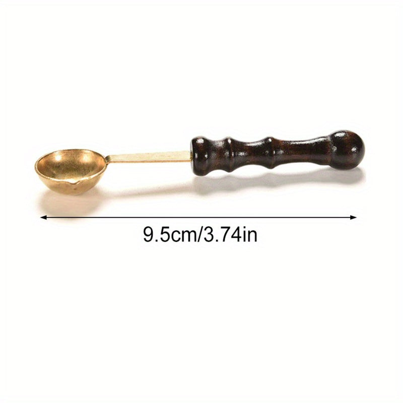 Vintage Lacquer Spoon for Heated Wax Particles