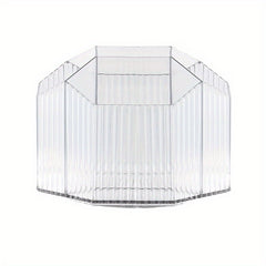 Desktop Transparent Rotating Pen Holder Large Capacity Stationery Storage Box