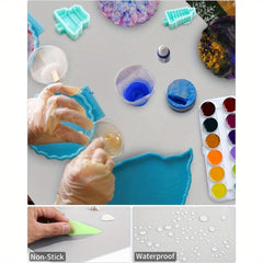 Large 70x50cm Non-Stick Silicone Craft Mat for Epoxy Resin Painting