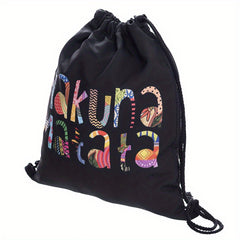 Digital Print Drawstring Bag for Travel and Commute