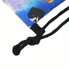 Digital Print Drawstring Bag for Travel and Commute