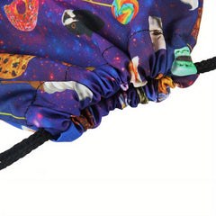 Digital Print Drawstring Bag for Travel and Commute
