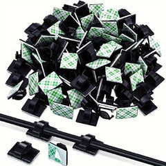 10pcs Cable Clips Adhesive Keep Cords Organized Home Office Storage