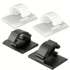 10pcs Cable Clips Adhesive Keep Cords Organized Home Office Storage