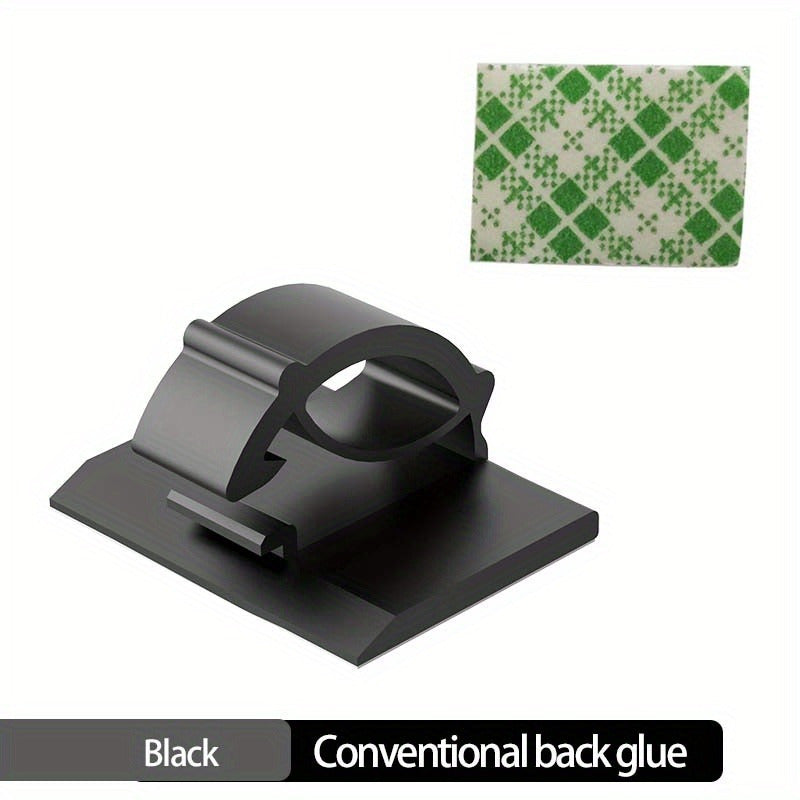 10pcs Cable Clips Adhesive Keep Cords Organized Home Office Storage