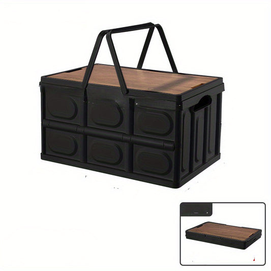 Car Storage Box Camping Storage Artifact Field Table Folding Box