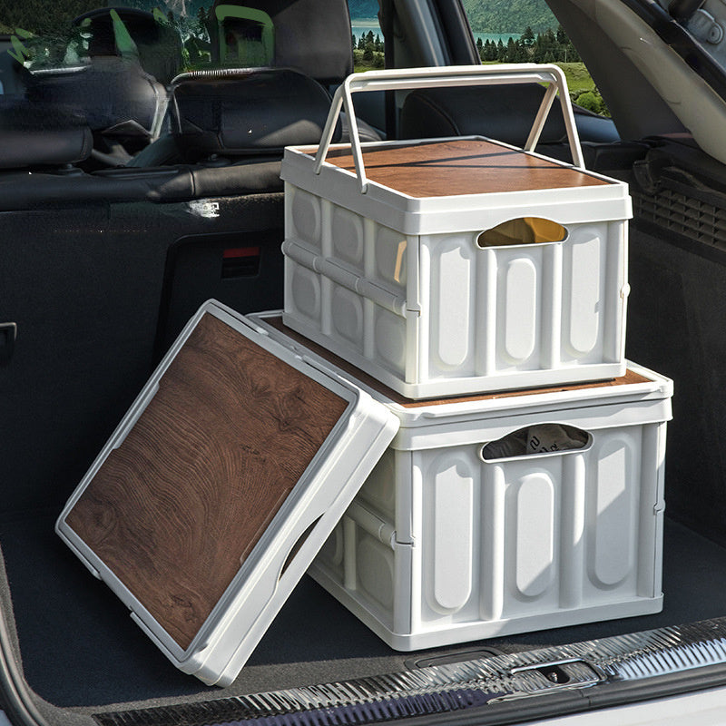 Car Storage Box Camping Storage Artifact Field Table Folding Box
