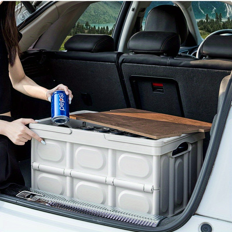 Car Storage Box Camping Storage Artifact Field Table Folding Box