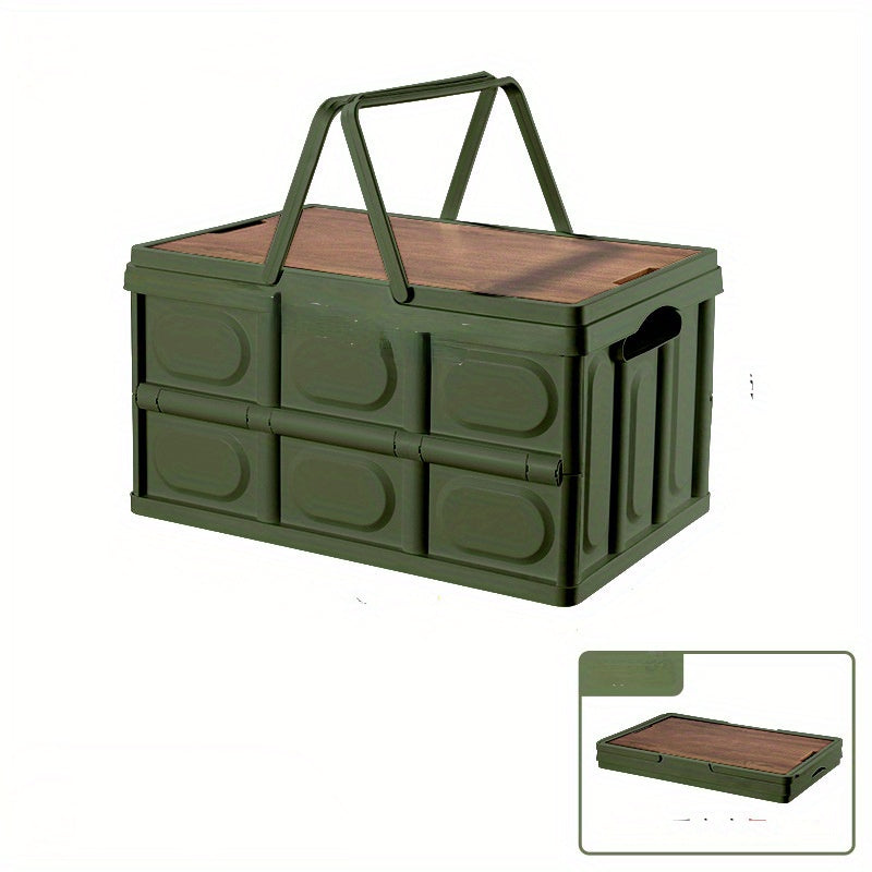 Car Storage Box Camping Storage Artifact Field Table Folding Box