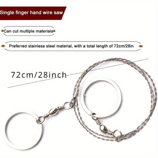 2pcs Stainless Steel Folding Rope Saw for Outdoor Camping
