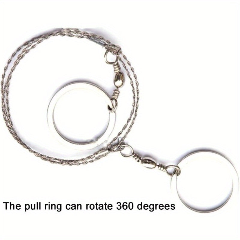 2pcs Stainless Steel Folding Rope Saw for Outdoor Camping