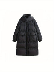 Long Puffer Coat Warm Winter Hooded Jacket Women's Clothing
