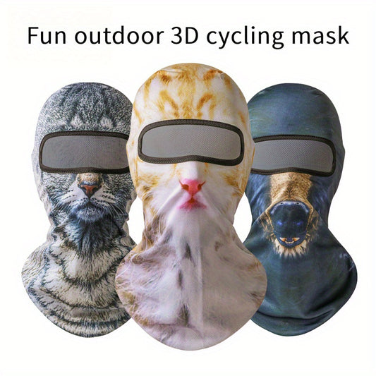 3D Cat Balaclava Mask Windproof Outdoor Full Face Mask