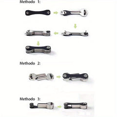 Stainless Steel Keychain Keyring for Keys Car Fob Wallets Bags