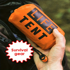 Waterproof Emergency Tent for 2 People with Whistle