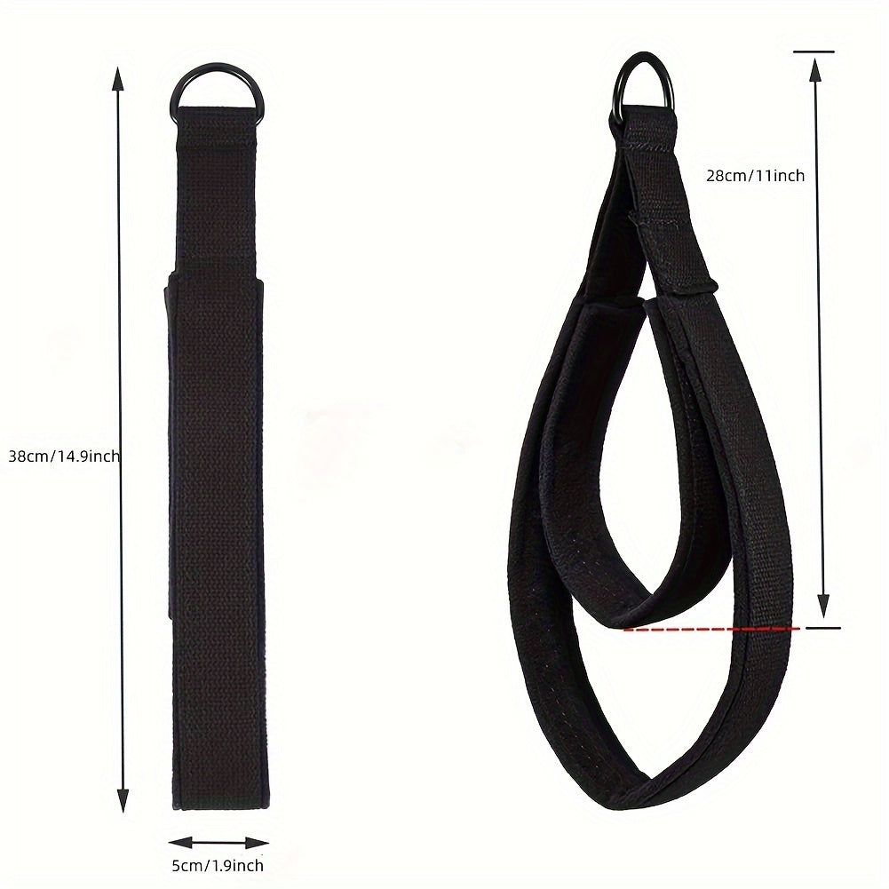 Comfort Double Loop Pilates Straps D ring Yoga Handle Rope